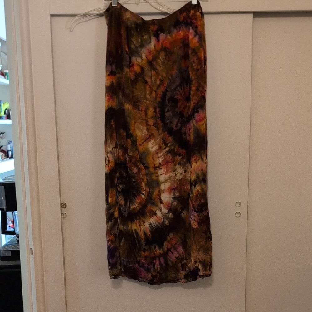 Colorful Tie-Dye Pencil Skirt